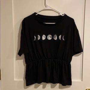 3/10 Phases of the moon peplum tee